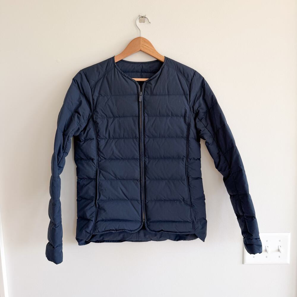Lululemon Just Enough Puff Zip Up Jacket Blue Inkwell 6